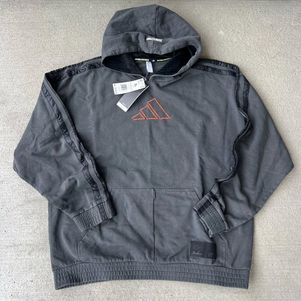 NWT adidas x Daniel Patrick Men’s Oversized Logo Hoodie Pullover Sweatshirt M